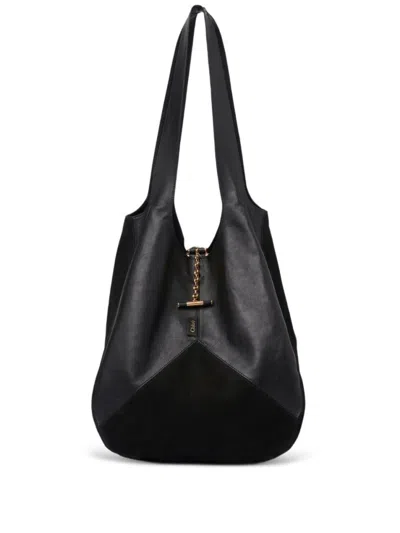 CHLOÉ WOMEN BLACK BALLOON LEATHER HOBO, ONESIZE LUXURY HOBOS FOR WOMEN DARVEYS