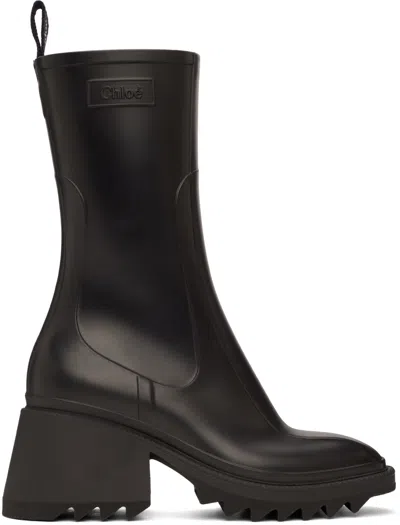 Chloé Black Betty Boots In 001 Black