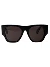 Chloé Black Black Grey Acetate Sunglasses In Black