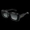 Chloé Black Black Grey Acetate Sunglasses In Black