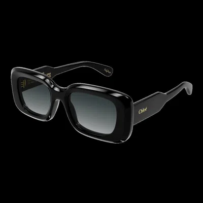 Chloé Black Black Grey Acetate Sunglasses
