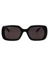 Chloé Chloe Squared Sunglasses Ch0333 S 001 In Black