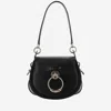 Chloé Tess Shoulder Bag In Black