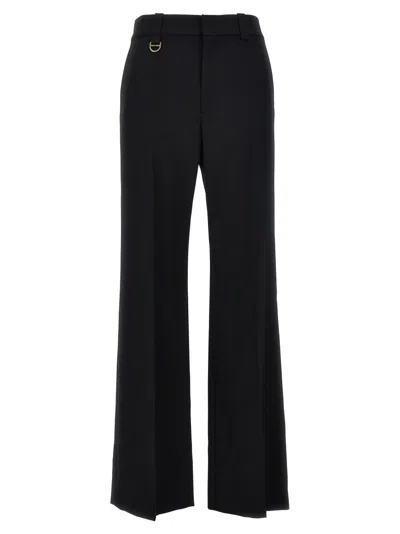 Chloé High-waisted Flared Trousers In Black