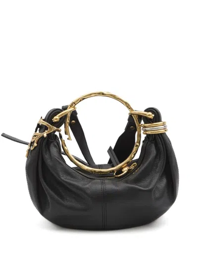CHLOÉ BLACK BRACELET HOBO BAG