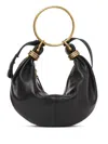 Chloé Bracelet Hobo Bag Small Leather In Black