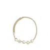 Chloé Black Calf Leather Bos Taurus High-waist Belt In Gold