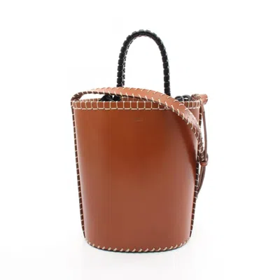 Pre-owned Chloé Black Brown Leather Shoulder Bag ()