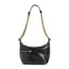Chloé Sac Porté Épaule Camera Chain En Cuir Brillant Femme Noir Taille Onesize 100% Bubalus Bubalis, Farme In Black
