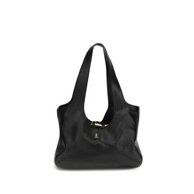 CHLOÉ BLACK CALF LEATHER BOS TAURUS SHOULDER BAG