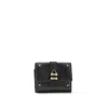 Chloé Paddington Embellished Textured-leather Cardholder In Black