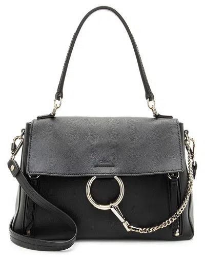 Chloé Black Calfskin Faye Day Medium Shoulder Bag (authentic Pre-loved)
