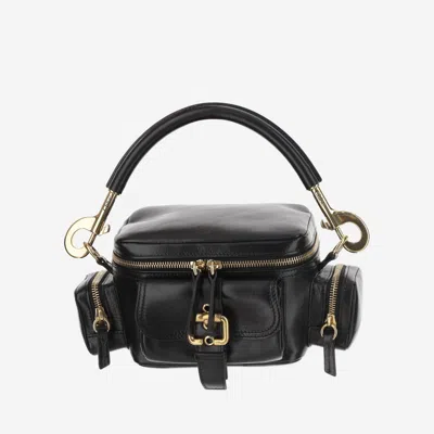 Chloé Black Camera Bag In Shiny Leather