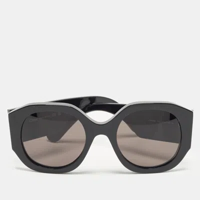 Pre-owned Chloé Black Ch0234s Frame Round Sunglasses