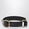 Chloé Anita Low Hip Belt With Engraved Buckle In Black