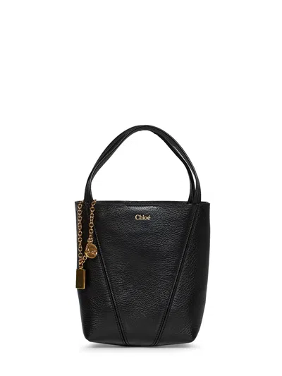 Chloé Black  Spin Small Tote Bag