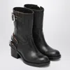 Chloé Dakota Block Heel Buckle Mid-calf Boots In Black