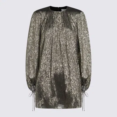 Chloé Black Gold Mini Dress