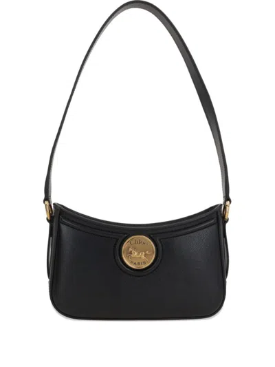 Chloé Black Horse Medal Shoulder Bag