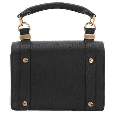 Pre-owned Chloé Chloe Black Ladies Ora Flap Top Handle Bag Chc23ss290j37001