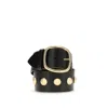 Chloé Black Lamb Ovis Aries Aries Regular Belt In Black