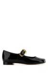 Chloé Polly Mary-jane Ballet Flats In Patent Leather In Black