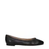 Chloé Black Leather Ballet Flats In Black