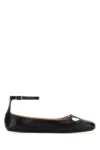 Chloé Leather Ballerina Shoes Featuring Buckle Detail In Animal Print