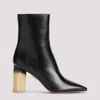 Chloé Bottines À Talon Georgia Femme Noir Taille 38 100% Cuir D'agneau In Black