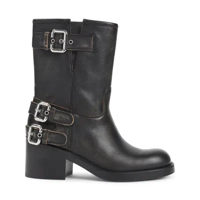 CHLOÉ BLACK LEATHER BOOTS