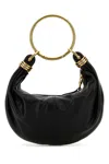 Chloé Chloe Black Leather Bracelet Handbag In Black