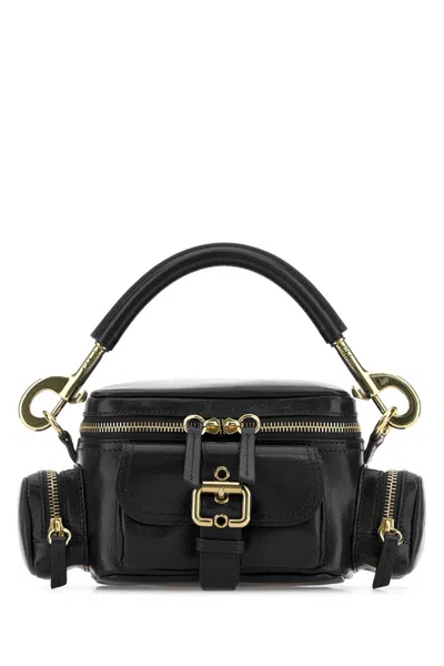 Chloé Black Leather Camera Bag Handbag