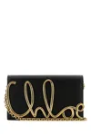 Chloé Chloe Womens Black Brand-plaque Leather Cross-body Bag