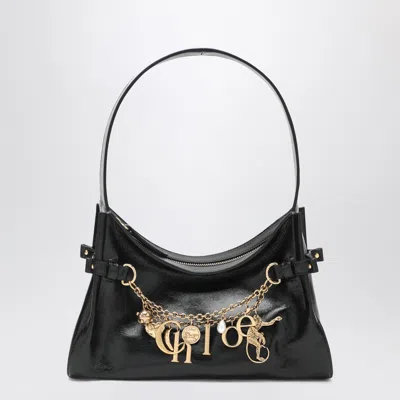 Chloé Black Leather  Charms Hobo Bag