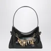Chloé Leather Shoulder Bag Adorned With Charms In Black