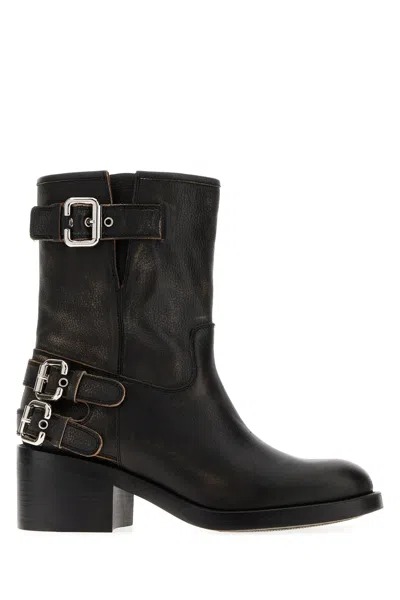 Chloé Chloe Black Leather Dakota Boots