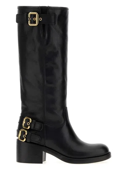 Chloé Chloe Black Leather Dakota Boots