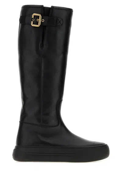 Chloé Chloe Black Leather Delia Boots