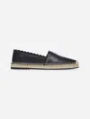 Chloé Womens Chloe Isla Logo-embossed Leather Espadrilles