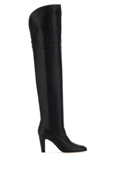 Chloé Black Leather Eve Boots