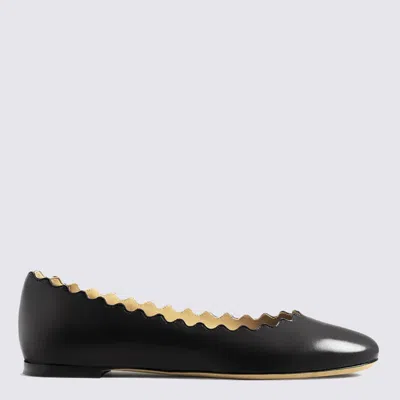 Chloé Black Leather Flats