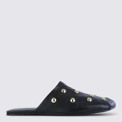 Chloé Black Leather Flats