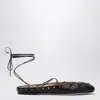 Chloé Ghillies Leather Ballet Flats In Black