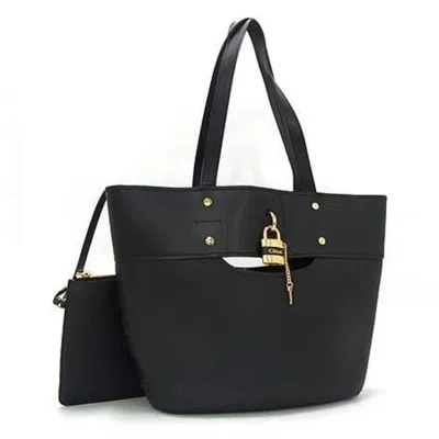 Pre-owned Chloé Black Leather Handbag Shoulder Bag Tote Bag ()