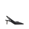 Chloé Black Leather High Heel Women's Pumps In Black