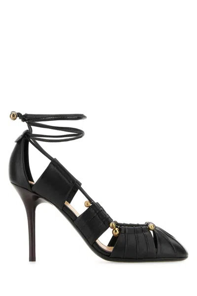 Chloé Chloe Black Leather Luna Pumps
