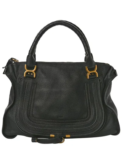 Chloé Black Leather Marcie Satchel (authentic Pre-loved)