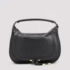 Chloé Black Leather Marcie Shoulder Bag In Black