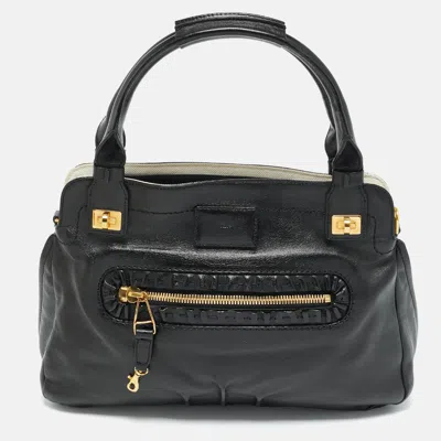 Pre-owned Chloé Black Leather Margaret Shoulder Bag