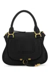 Chloé Marcie Medium Leather Handbag With Removable Shoulder Strap In 001